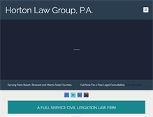 Tablet Screenshot of horton-law-group.com